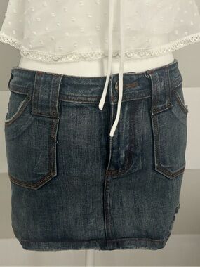 Vintage Lady Dutch Denim Mini Skirt